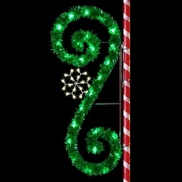 8' Garland Scroll with<br />Snowflake